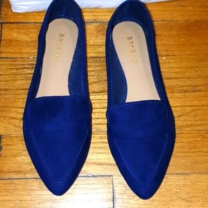 Blue Suede Flats